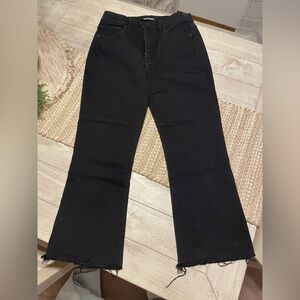 Express Black Flare Jeans
